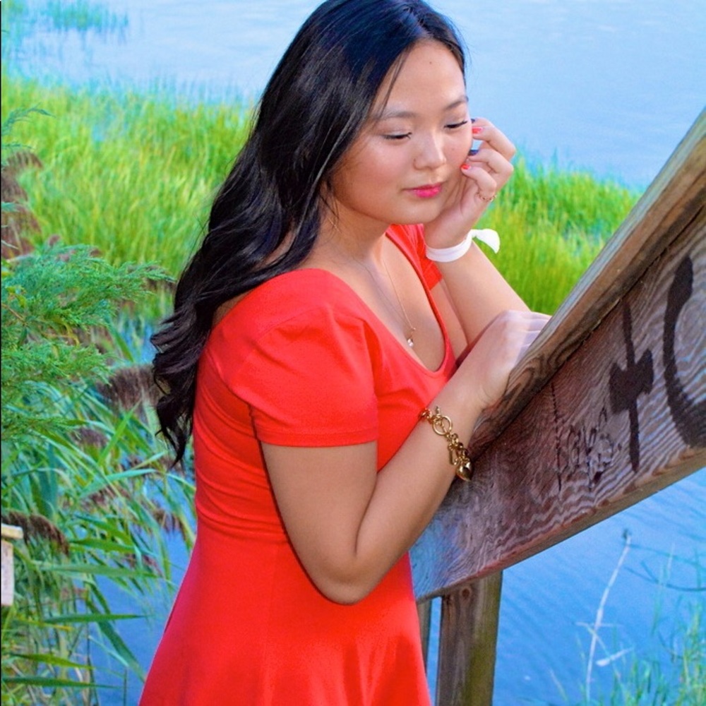 Red Skater Dress